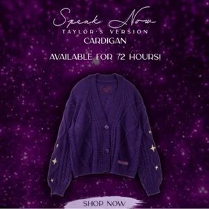 Taylor Swift speak now cardigan, worn once, just didn’t love it like I had hoped